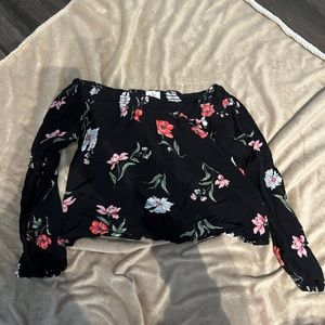 off the shoulder floral top